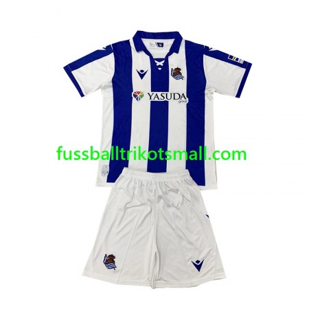 Fußballtrikots Real Sociedad Kinder 2024-2025 Kurzarm Heimtrikotsatz kaufen